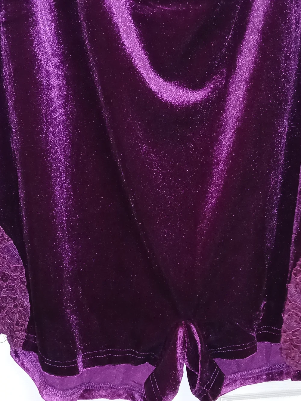 Fashion Nova Velvet Off-Shoulder Romper Set in Deep Purple